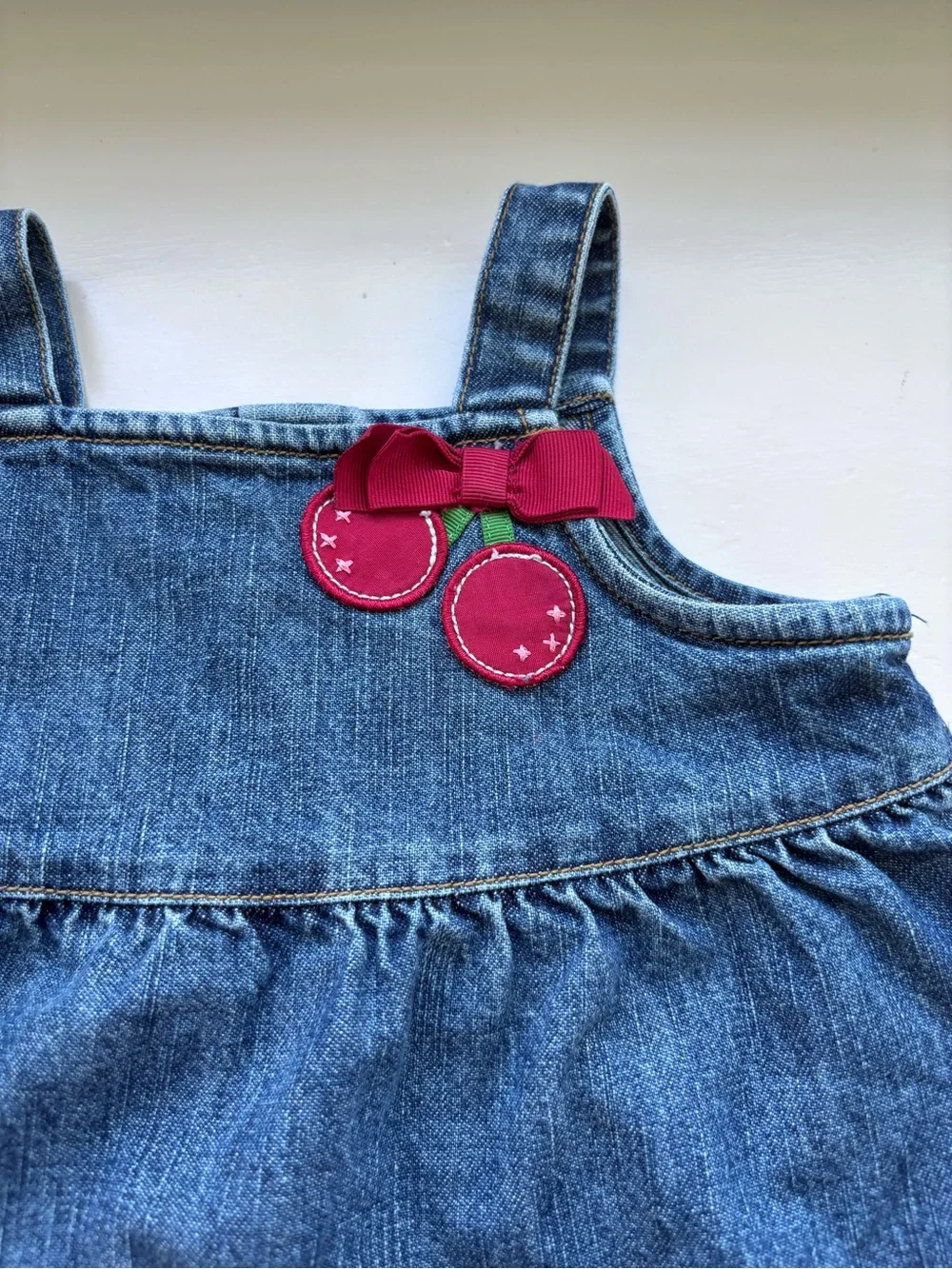 Vintage Denim Gymboree Cherry dress